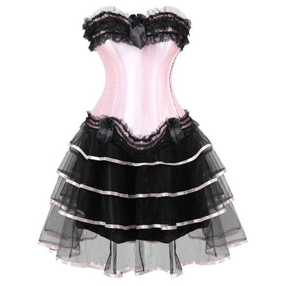 Abito a corsetto Drag Poison (Gonna lunga)
