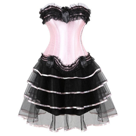 Abito a corsetto Drag Poison (Gonna lunga)