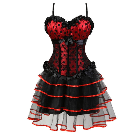 Abito a corsetto Drag Mimi (Gonna lunga)