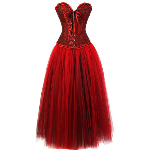 Abito a corsetto Drag Omanel (Rosso)