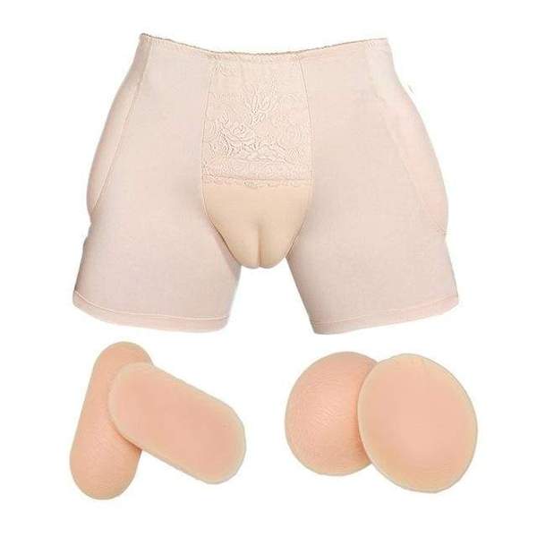 Mutandine imbottite beige (Silicone)