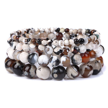 Bracciale Queen Agata di fuoco (Marrone)
