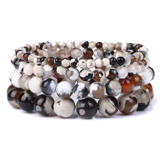 Bracciale Queen Agata di fuoco (Marrone)