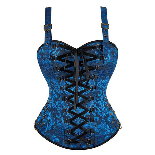 Corsetto Queen Hawren (Blu)