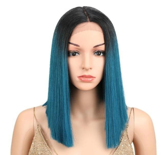 Parrucca Queen Saturn (Nera e blu)