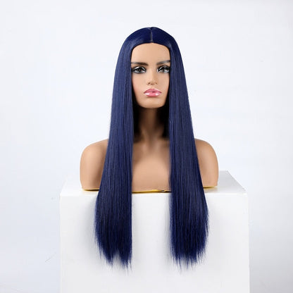 Parrucca Queen Wiebke (Blu marino)