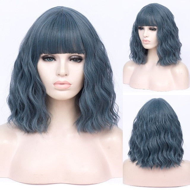 Parrucca Queen Cleo (Blu marino)