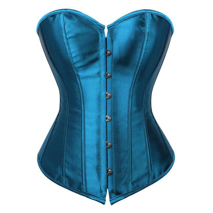 Corsetto Drag Tina (Blu pavone)