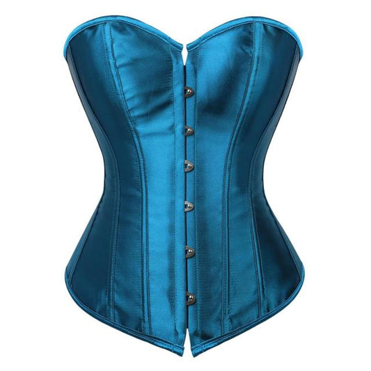 Corsetto Drag Tina (Blu pavone)