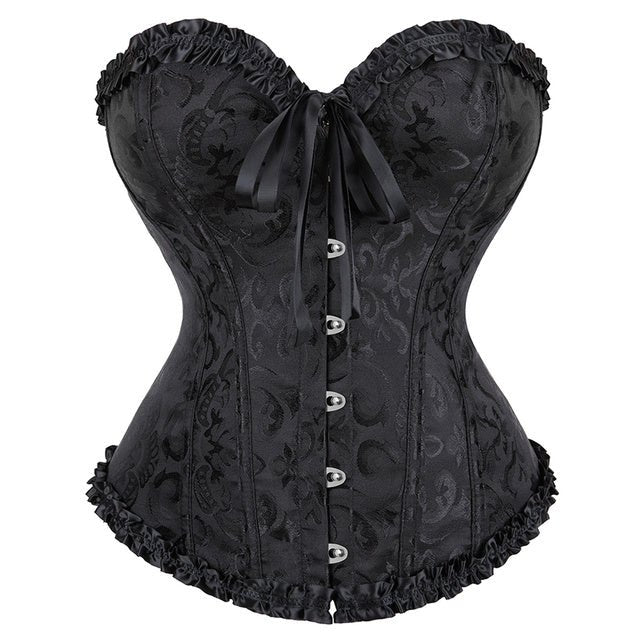 Corsetto Queen Floryland (Nero)
