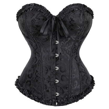 Corsetto Queen Floryland (Nero)