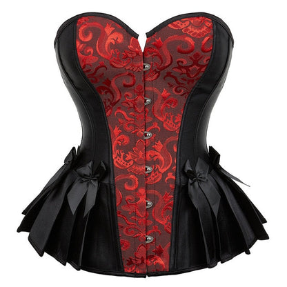 Corsetto Queen Rockinha (Rosso e nero)