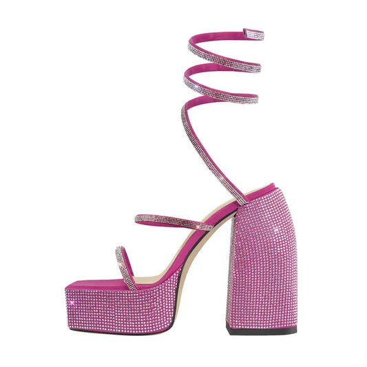 Sandali Queen Yilli (Fucsia)