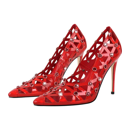 Scarpe Queen Thaxsa (Rosso)