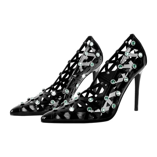 Scarpe Queen Thaxsa (Nero e verde)
