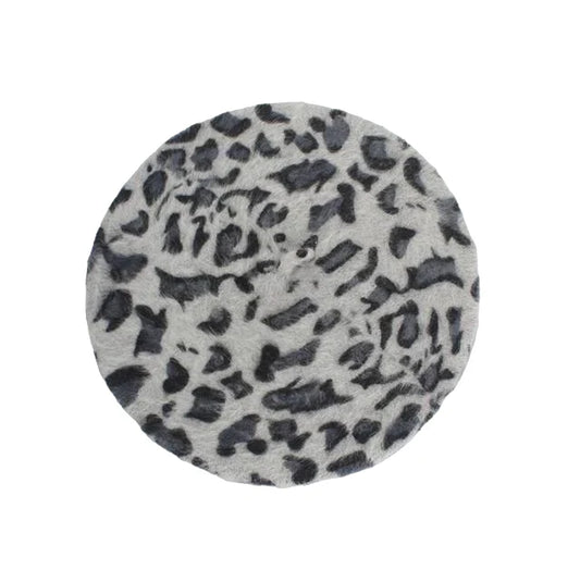 Berretto Queen Leopard (Grigio chiaro)