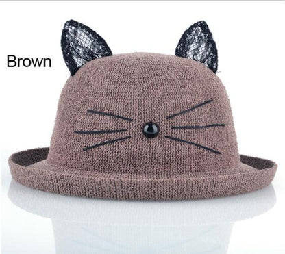 Cappello Drag Kitten (Marrone)