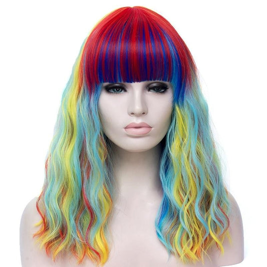 Parrucca Queen Oled (Rainbow)
