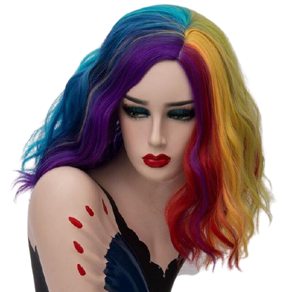 Parrucca Queen Nevada (Multicolore vivace)
