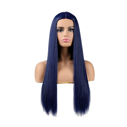 Parrucca Queen Wiebke (Blu marino)