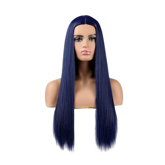 Parrucca Queen Wiebke (Blu marino)