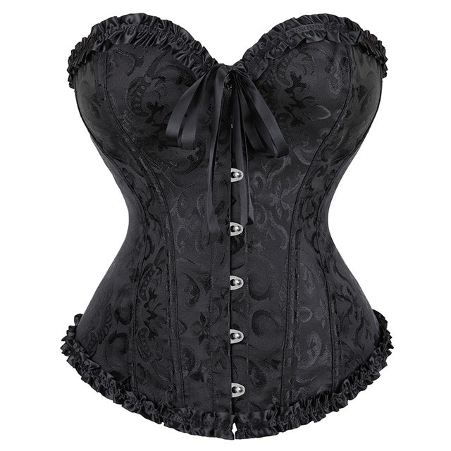 Corsetto Queen Floryland (Nero)
