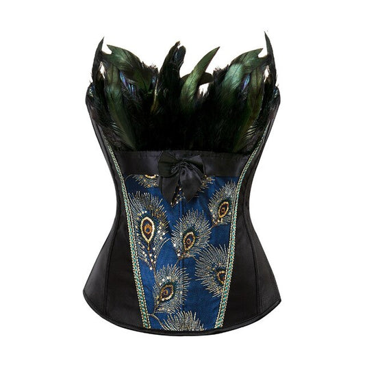 Corsetto Drag Peacock (Nero)