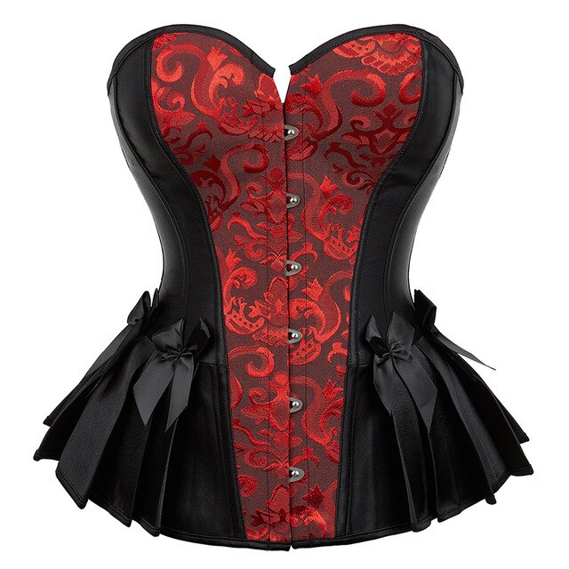 Corsetto Queen Rockinha (Rosso e nero)
