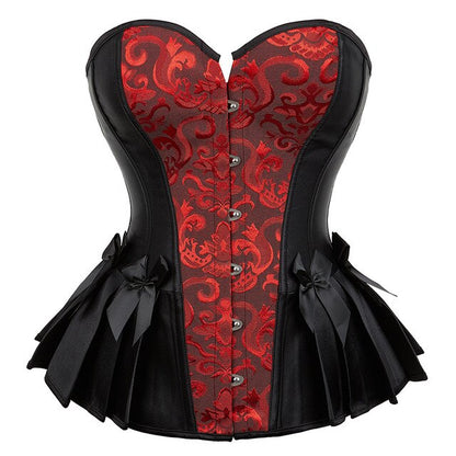 Corsetto Queen Rockinha (Rosso e nero)