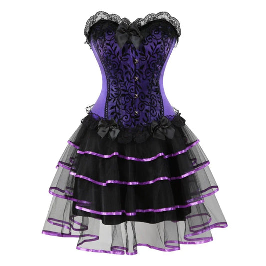 Abito a corsetto Drag Houston (Viola)