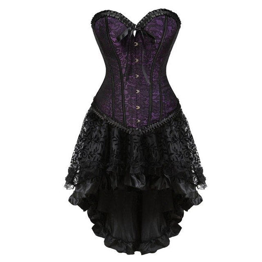 Abito a corsetto Drag Crisalide (Viola)