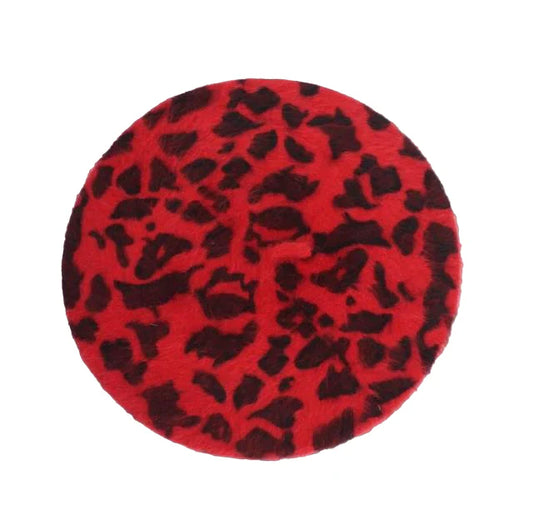 Berretto Queen Leopard (Rosso)