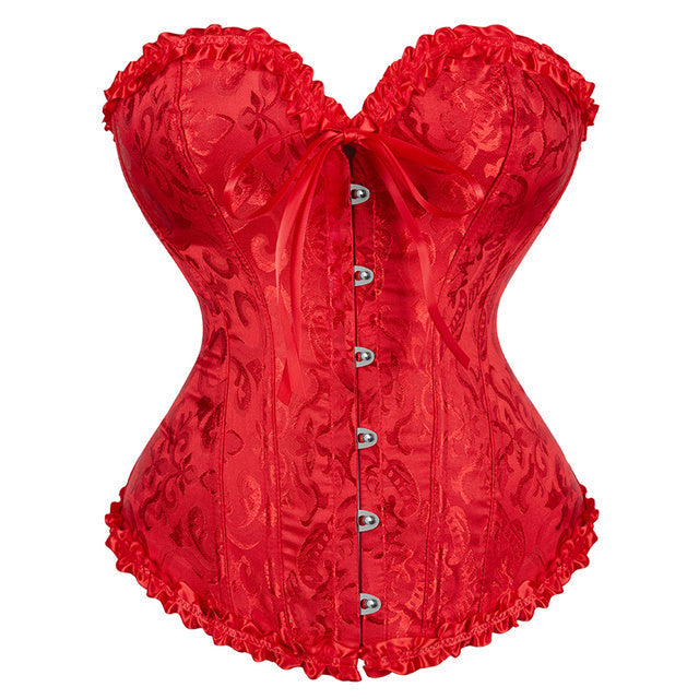 Corsetto Queen Floryland (Rosso)