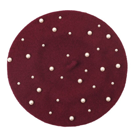 Berretto Queen Texas (Rosso vino)