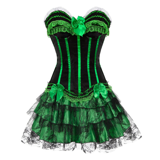Abito a corsetto Drag Michelle (Verde)