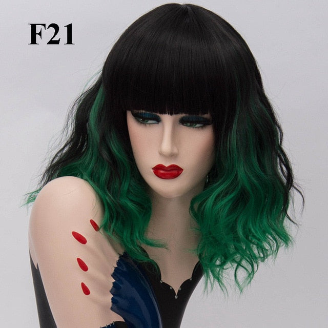 Parrucca Queen Kumara (Nera e verde)