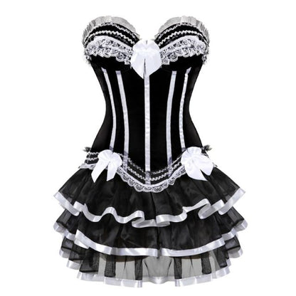 Abito a corsetto Drag Timon (Bianco)