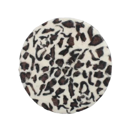 Berretto Queen Leopard (Bianco)
