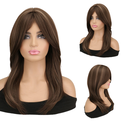 Parrucca Queen Yunna (Marrone con riflessi)